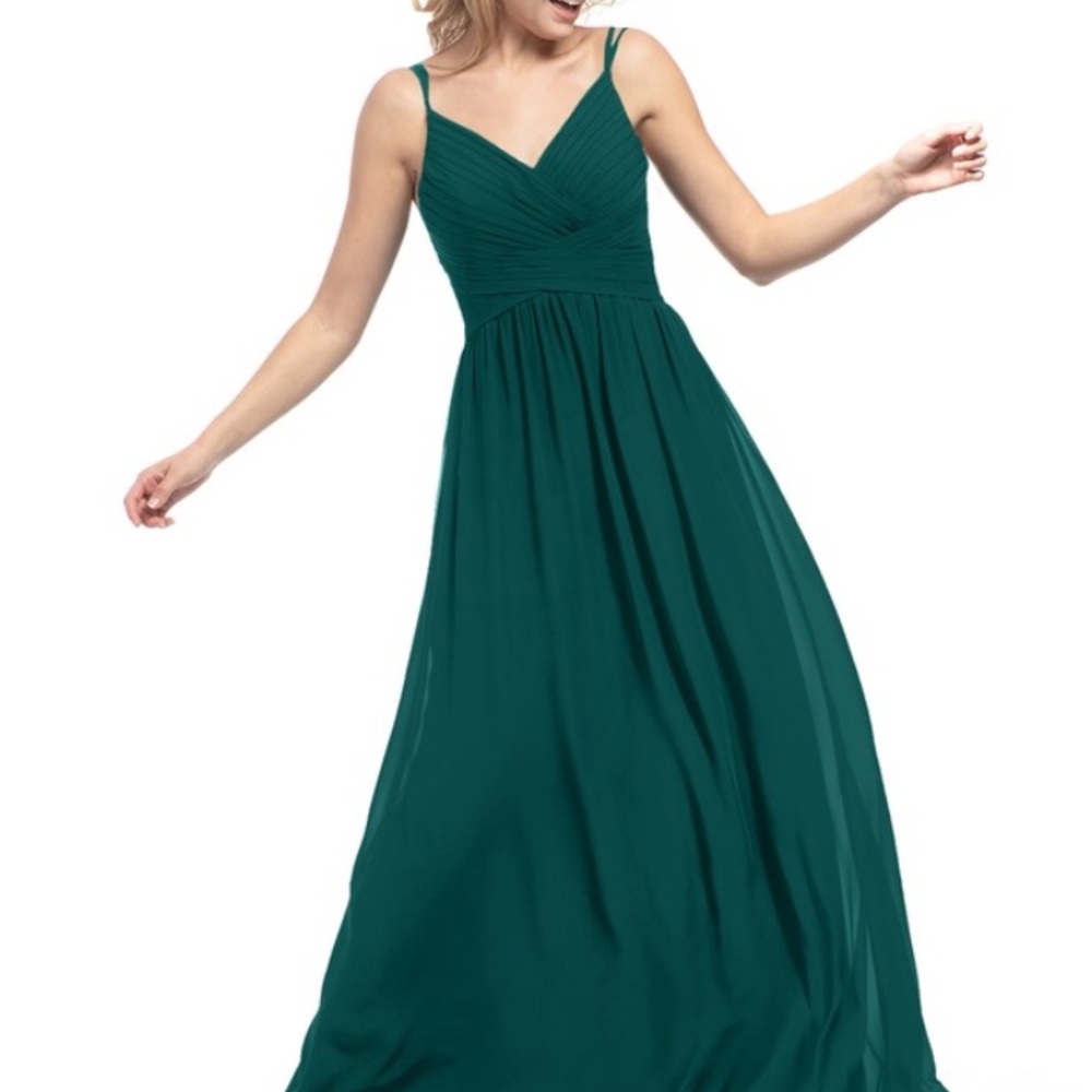 Azazie Blake- peacock- size 4 bought in Sept 2019